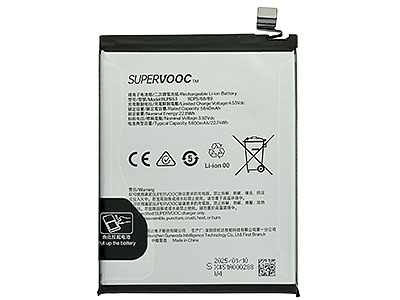 Oppo Reno13 Pro 5G - BLPB53 Batteria 5800 mAh Li-Ion + Adesivo **Bulk**