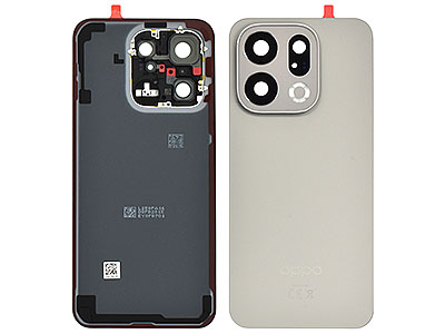 Oppo Find X9 5G - Cover Batteria + Vetrino Camera + Adesivi Titanium Grey