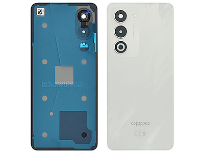 Oppo A5 4G - Cover Batteria + Vetrino Camera + Adesivi Mist White