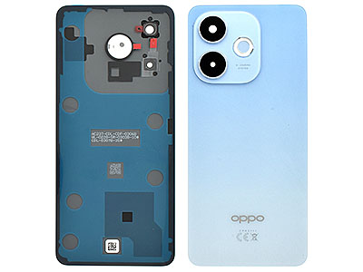 Oppo Oppo A5 Pro 4G - Cover Batteria + Vetrino Camera + Adesivi Feather Blue