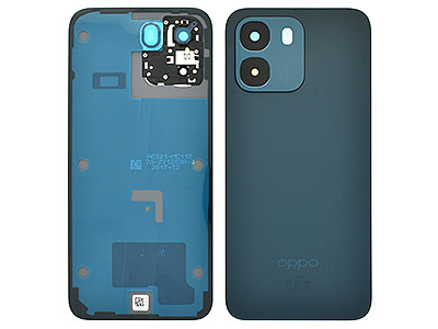 Oppo Oppo A6 4G - Cover Batteria + Vetrino Camera + Adesivi Sapphire Black