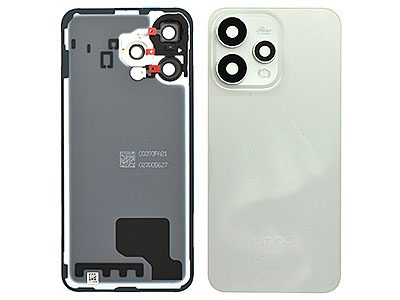 Oppo Reno15 5G - Cover Batteria + Vetrino Camera + Adesivi Aurora White
