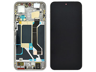 Oppo Find X9 5G - Lcd + Touch Screen + Frame + Tasti Laterali Titanium Grey