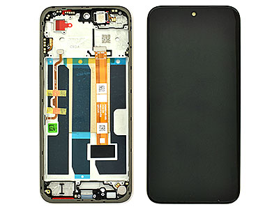 Oppo Oppo A6 5G - Lcd + Touch Screen + Frame + Tasti Laterali Aurora Gold