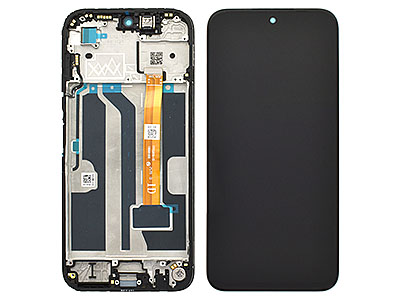 Oppo Oppo A6X  - Lcd + Touch Screen + Frame + Switch Tasti Laterali Black