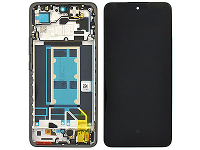 Oppo Reno13 F 5G - Lcd + Touch Screen + Frame + Tasti laterali Graphite Grey
