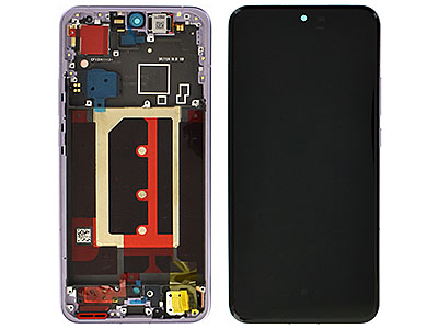 Oppo Reno13 Pro 5G - Lcd + Touch Screen + Frame + Tasti laterali Plume Purple