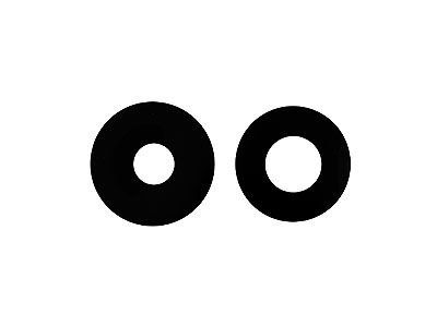Oppo Reno15 FS 5G - Vetrino Camera Posteriore Macro + Adesivo Black