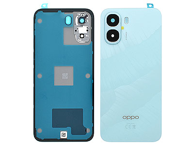 Oppo Oppo A6X  - Cover Batteria + Vetrino Camera + Adesivi Ice Blue