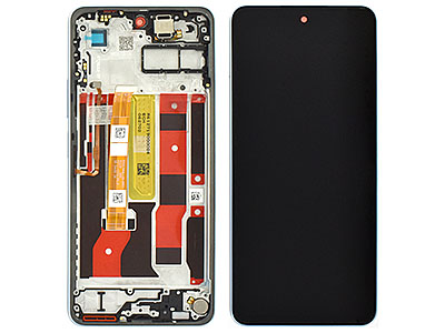 Oppo Oppo A5 Pro 4G - Lcd + Touch Screen + Frame + Tasti Laterali Feather Blue