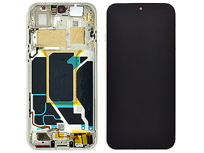 Oppo Find X9 Pro 5G - Lcd + Touch Screen + Frame + Tasti Laterali Silk White