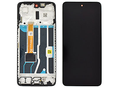 Oppo A5 5G - Lcd + Touch Screen + Frame + Switch Tasti Laterali Black