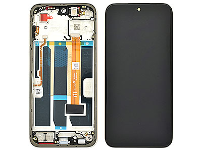 Oppo Oppo A6 4G - Lcd + Touch Screen + Frame + Tasti Laterali Aurora Gold