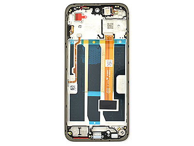 Oppo Oppo A6 4G - Lcd + Touch Screen + Frame + Tasti Laterali Aurora Gold