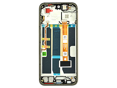 Oppo Oppo A6 5G - Lcd + Touch Screen + Frame + Tasti Laterali Aurora Gold