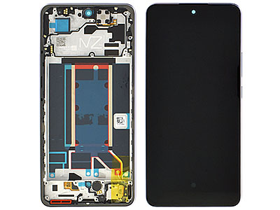 Oppo Reno13 F 5G - Lcd + Touch Screen + Frame + Tasti laterali Plume Purple