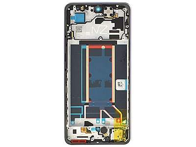 Oppo Reno13 F 5G - Lcd + Touch Screen + Frame + Tasti laterali Plume Purple