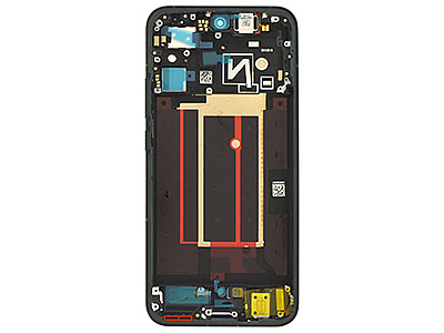 Oppo Reno14 5G - Lcd + Touch Screen + Frame + Tasti Laterali Luminous Green