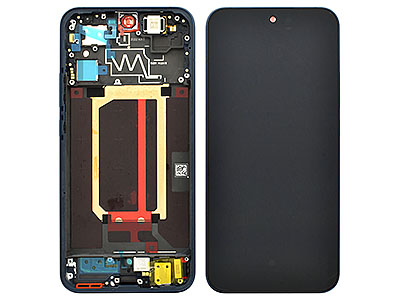 Oppo Reno15 5G - Lcd + Touch Screen + Frame + Swich Tasti Lareali Twilight Black