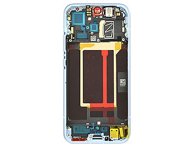 Oppo Reno15 Pro 5G  - Lcd + Touch Screen + Frame + Swich Tasti Lareali Aurora Blue