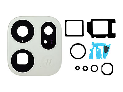 Oppo Find X9 Pro 5G - Vetrino Camera Posteriore  + Adesivo Silk White